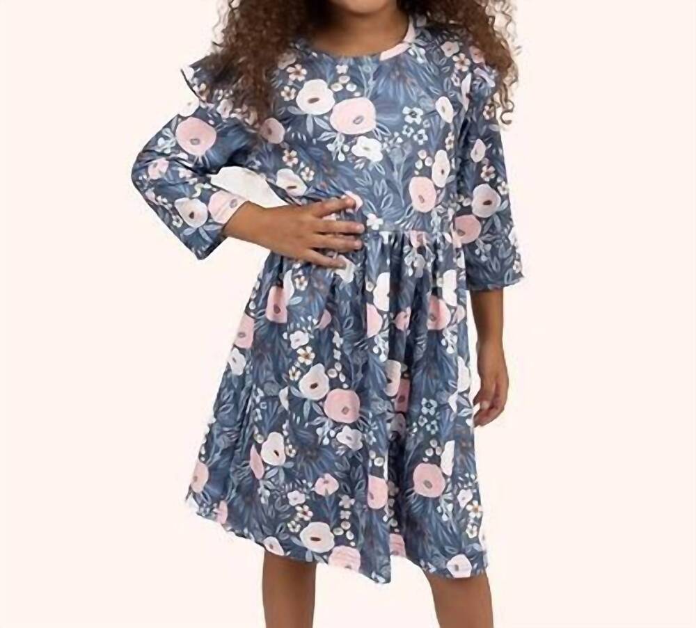 NEW PETE + LUCY gardens dress in gray